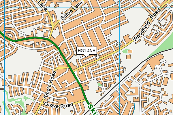 HG1 4NH map - OS VectorMap District (Ordnance Survey) HG1 4NH map - OS VectorMap District (Ordnance Survey)