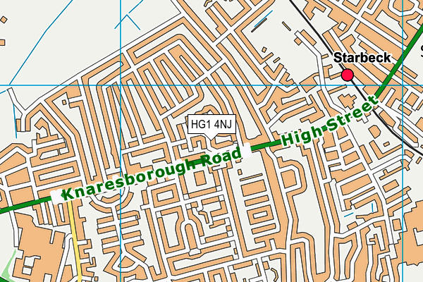 HG1 4NJ map - OS VectorMap District (Ordnance Survey) HG1 4NJ map - OS VectorMap District (Ordnance Survey)