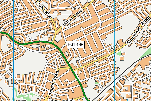 HG1 4NP map - OS VectorMap District (Ordnance Survey) HG1 4NP map - OS VectorMap District (Ordnance Survey)