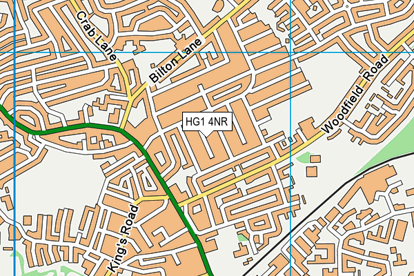 HG1 4NR map - OS VectorMap District (Ordnance Survey) HG1 4NR map - OS VectorMap District (Ordnance Survey)