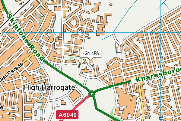 HG1 4PA map - OS VectorMap District (Ordnance Survey) HG1 4PA map - OS VectorMap District (Ordnance Survey)
