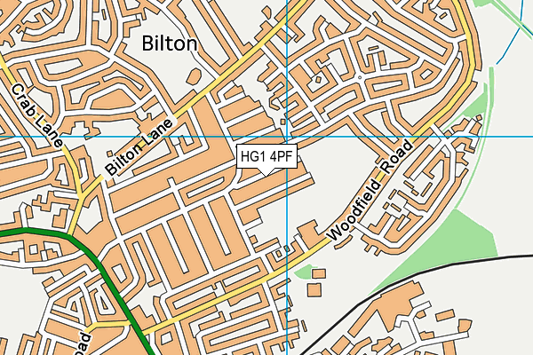 HG1 4PF map - OS VectorMap District (Ordnance Survey) HG1 4PF map - OS VectorMap District (Ordnance Survey)