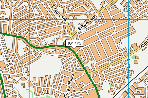 HG1 4PS map - OS VectorMap District (Ordnance Survey) HG1 4PS map - OS VectorMap District (Ordnance Survey)