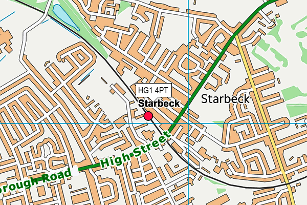 HG1 4PT map - OS VectorMap District (Ordnance Survey) HG1 4PT map - OS VectorMap District (Ordnance Survey)