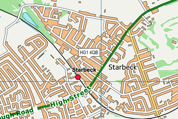HG1 4QB map - OS VectorMap District (Ordnance Survey) HG1 4QB map - OS VectorMap District (Ordnance Survey)