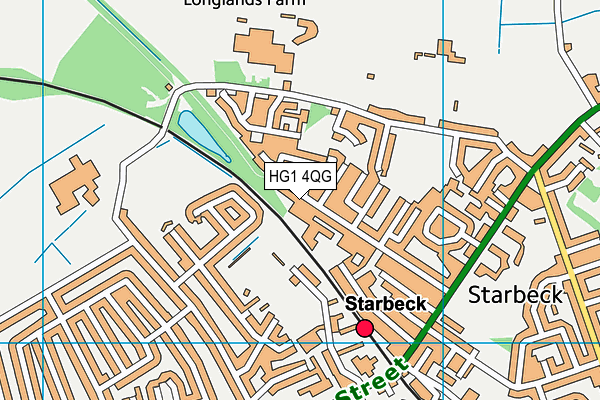 HG1 4QG map - OS VectorMap District (Ordnance Survey) HG1 4QG map - OS VectorMap District (Ordnance Survey)