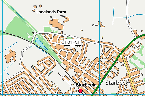 HG1 4QT map - OS VectorMap District (Ordnance Survey)