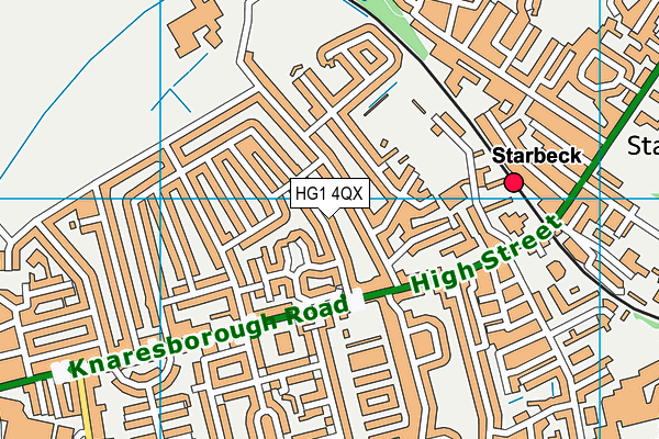 HG1 4QX map - OS VectorMap District (Ordnance Survey) HG1 4QX map - OS VectorMap District (Ordnance Survey)