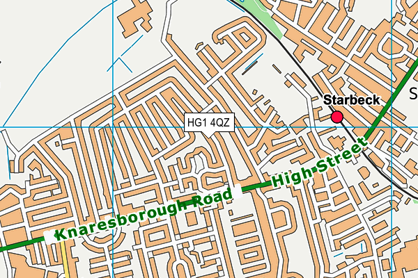 HG1 4QZ map - OS VectorMap District (Ordnance Survey) HG1 4QZ map - OS VectorMap District (Ordnance Survey)