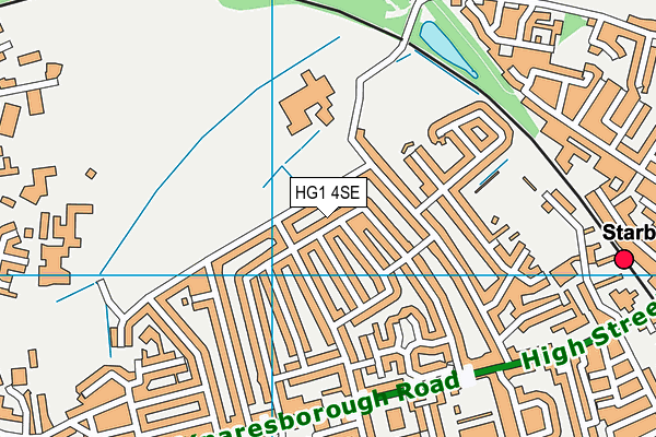 HG1 4SE map - OS VectorMap District (Ordnance Survey) HG1 4SE map - OS VectorMap District (Ordnance Survey)