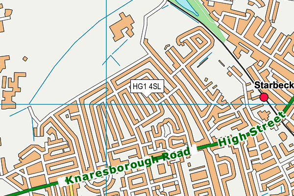 HG1 4SL map - OS VectorMap District (Ordnance Survey) HG1 4SL map - OS VectorMap District (Ordnance Survey)
