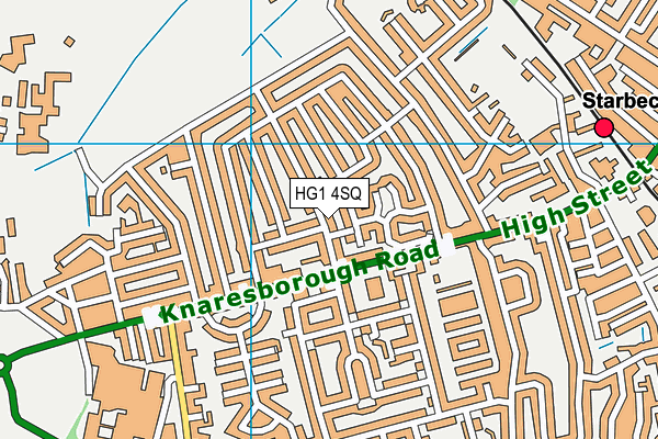 HG1 4SQ map - OS VectorMap District (Ordnance Survey) HG1 4SQ map - OS VectorMap District (Ordnance Survey)