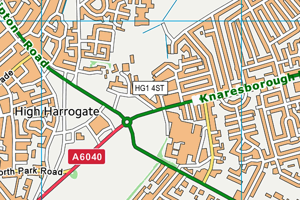 HG1 4ST map - OS VectorMap District (Ordnance Survey) HG1 4ST map - OS VectorMap District (Ordnance Survey)