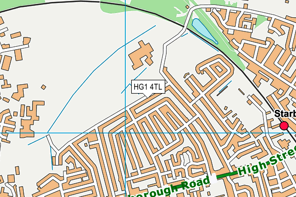 HG1 4TL map - OS VectorMap District (Ordnance Survey) HG1 4TL map - OS VectorMap District (Ordnance Survey)