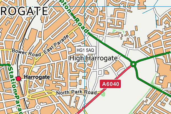 HG1 5AQ map - OS VectorMap District (Ordnance Survey) HG1 5AQ map - OS VectorMap District (Ordnance Survey)
