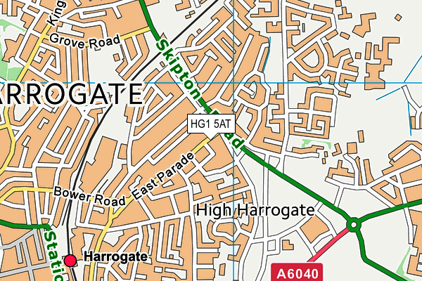 HG1 5AT map - OS VectorMap District (Ordnance Survey) HG1 5AT map - OS VectorMap District (Ordnance Survey)
