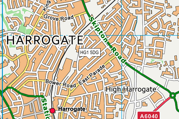 HG1 5DG map - OS VectorMap District (Ordnance Survey) HG1 5DG map - OS VectorMap District (Ordnance Survey)