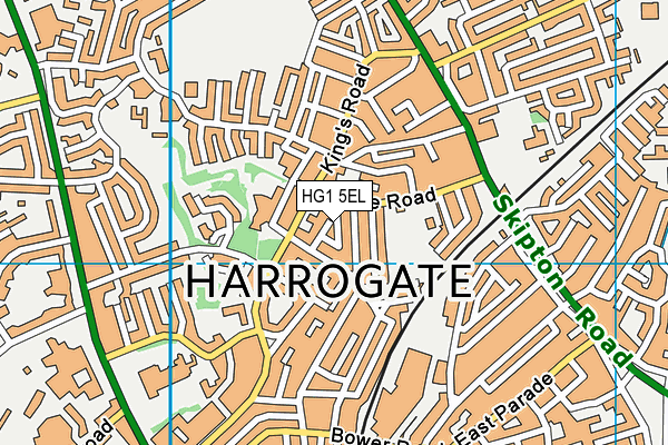HG1 5EL map - OS VectorMap District (Ordnance Survey) HG1 5EL map - OS VectorMap District (Ordnance Survey)