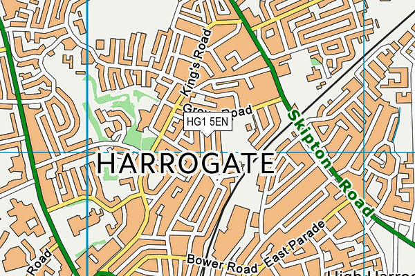 HG1 5EN map - OS VectorMap District (Ordnance Survey) HG1 5EN map - OS VectorMap District (Ordnance Survey)