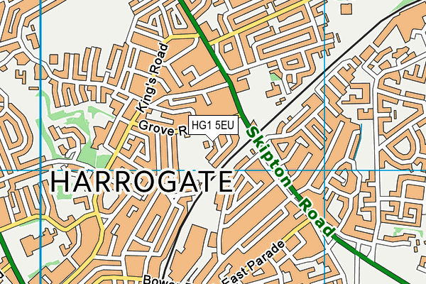 HG1 5EU map - OS VectorMap District (Ordnance Survey) HG1 5EU map - OS VectorMap District (Ordnance Survey)