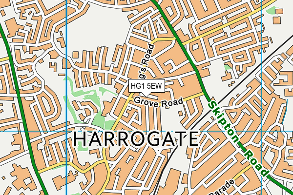 HG1 5EW map - OS VectorMap District (Ordnance Survey) HG1 5EW map - OS VectorMap District (Ordnance Survey)