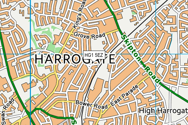 HG1 5EZ map - OS VectorMap District (Ordnance Survey) HG1 5EZ map - OS VectorMap District (Ordnance Survey)