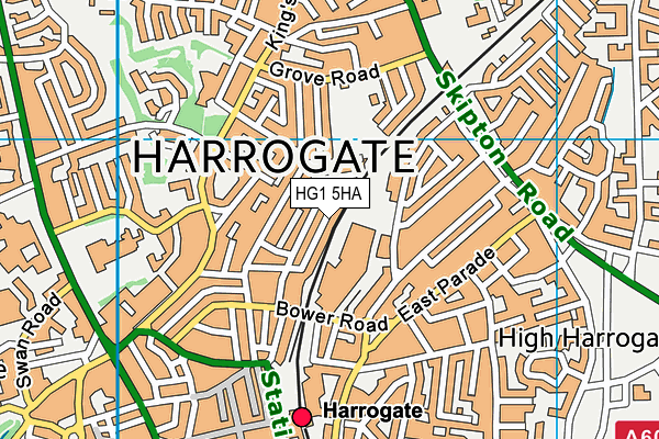 HG1 5HA map - OS VectorMap District (Ordnance Survey) HG1 5HA map - OS VectorMap District (Ordnance Survey)
