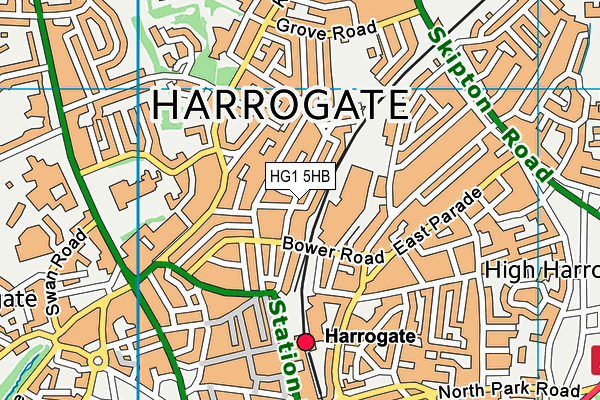 HG1 5HB map - OS VectorMap District (Ordnance Survey) HG1 5HB map - OS VectorMap District (Ordnance Survey)