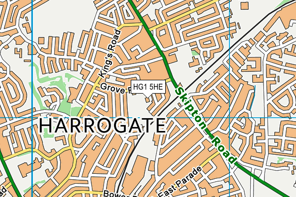 HG1 5HE map - OS VectorMap District (Ordnance Survey) HG1 5HE map - OS VectorMap District (Ordnance Survey)
