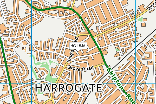 HG1 5JA map - OS VectorMap District (Ordnance Survey) HG1 5JA map - OS VectorMap District (Ordnance Survey)