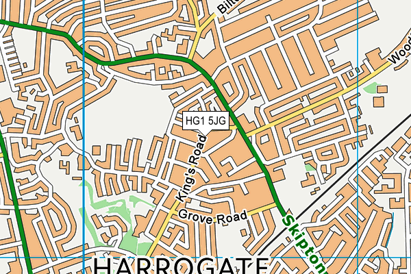 HG1 5JG map - OS VectorMap District (Ordnance Survey) HG1 5JG map - OS VectorMap District (Ordnance Survey)