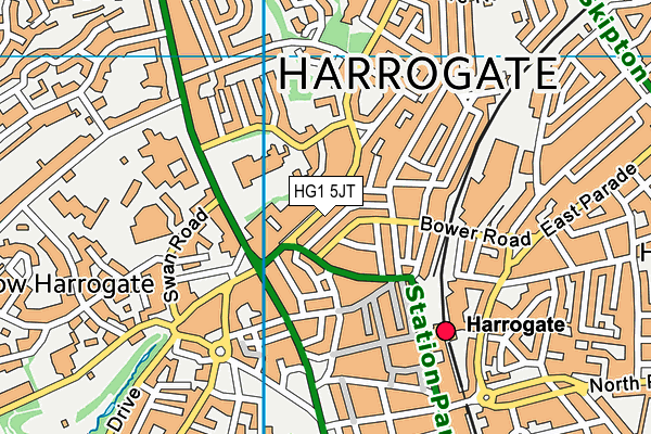 HG1 5JT map - OS VectorMap District (Ordnance Survey) HG1 5JT map - OS VectorMap District (Ordnance Survey)