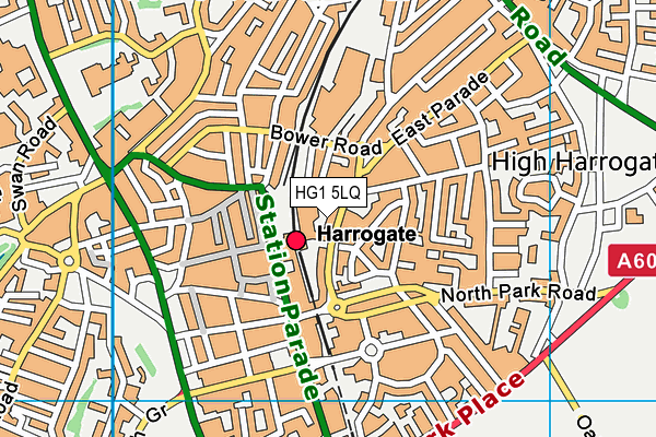 HG1 5LQ map - OS VectorMap District (Ordnance Survey) HG1 5LQ map - OS VectorMap District (Ordnance Survey)