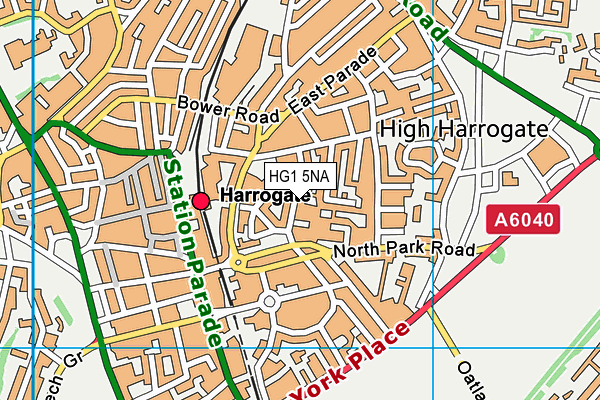 HG1 5NA map - OS VectorMap District (Ordnance Survey) HG1 5NA map - OS VectorMap District (Ordnance Survey)
