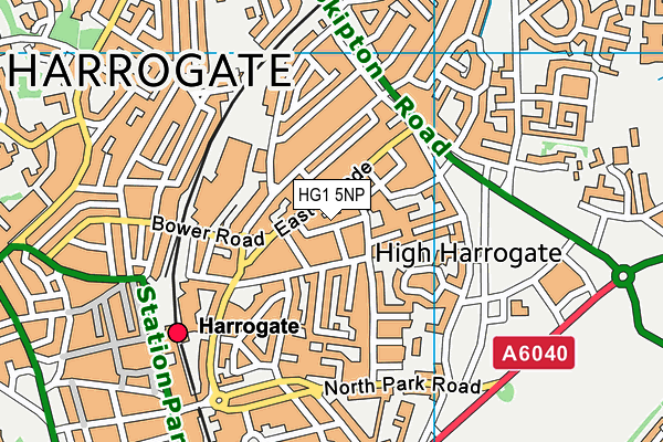 HG1 5NP map - OS VectorMap District (Ordnance Survey) HG1 5NP map - OS VectorMap District (Ordnance Survey)