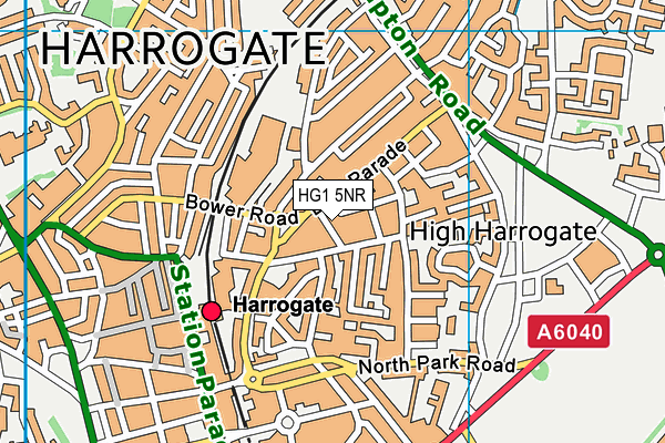 HG1 5NR map - OS VectorMap District (Ordnance Survey)