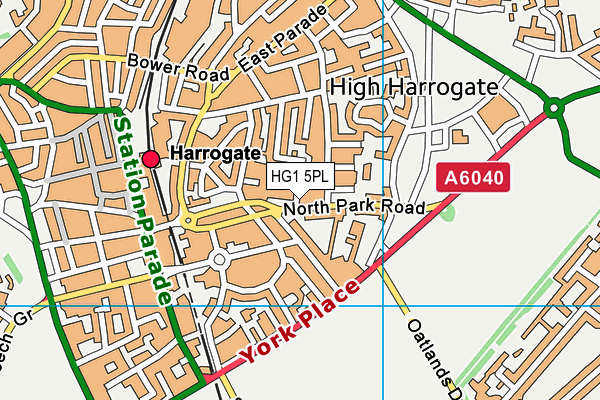 HG1 5PL map - OS VectorMap District (Ordnance Survey) HG1 5PL map - OS VectorMap District (Ordnance Survey)