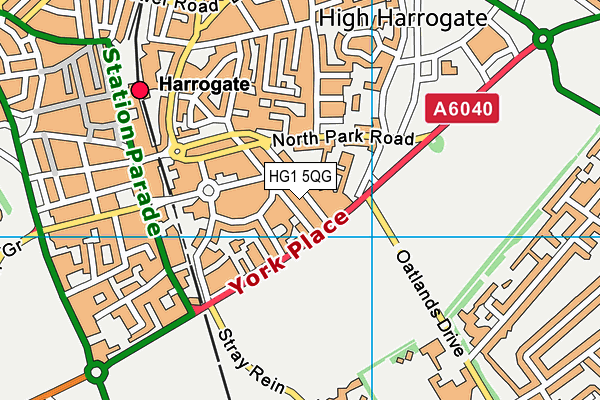 HG1 5QG map - OS VectorMap District (Ordnance Survey) HG1 5QG map - OS VectorMap District (Ordnance Survey)