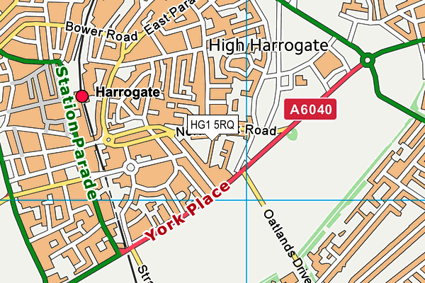 HG1 5RQ map - OS VectorMap District (Ordnance Survey) HG1 5RQ map - OS VectorMap District (Ordnance Survey)