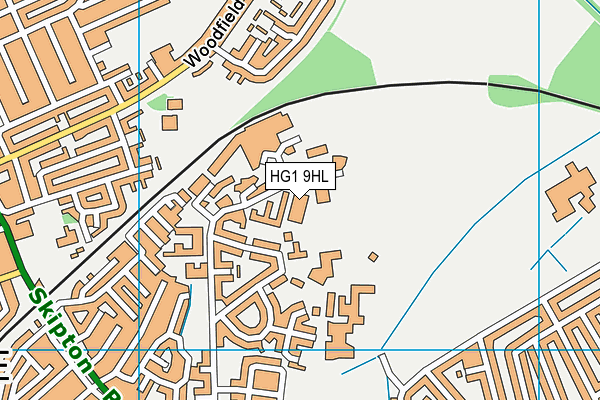 HG1 9HL map - OS VectorMap District (Ordnance Survey) HG1 9HL map - OS VectorMap District (Ordnance Survey)