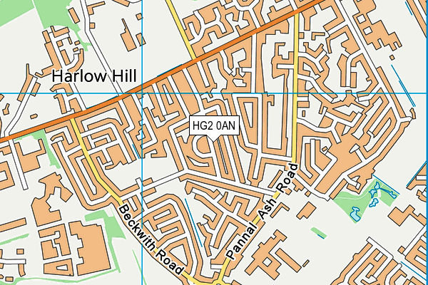 HG2 0AN map - OS VectorMap District (Ordnance Survey) HG2 0AN map - OS VectorMap District (Ordnance Survey)
