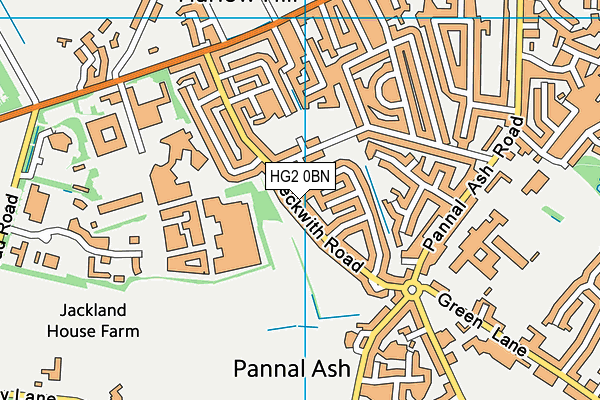 HG2 0BN map - OS VectorMap District (Ordnance Survey) HG2 0BN map - OS VectorMap District (Ordnance Survey)