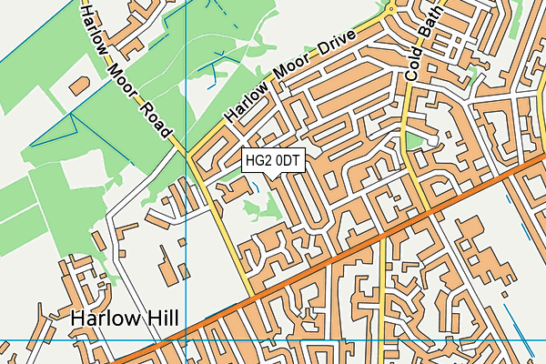 HG2 0DT map - OS VectorMap District (Ordnance Survey) HG2 0DT map - OS VectorMap District (Ordnance Survey)