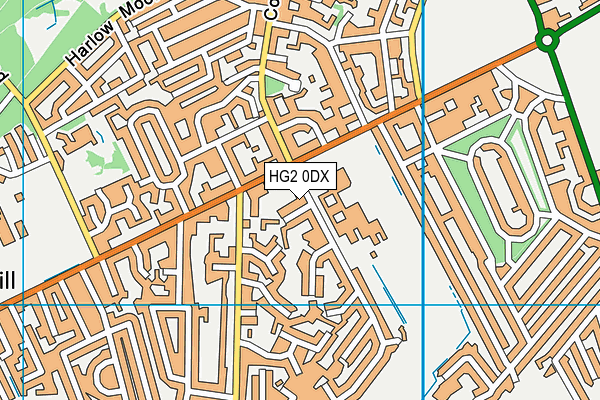 HG2 0DX map - OS VectorMap District (Ordnance Survey) HG2 0DX map - OS VectorMap District (Ordnance Survey)