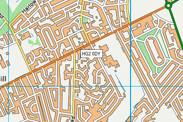 HG2 0DY map - OS VectorMap District (Ordnance Survey) HG2 0DY map - OS VectorMap District (Ordnance Survey)