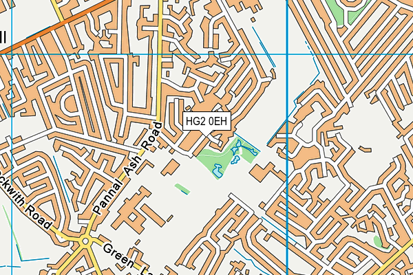 HG2 0EH map - OS VectorMap District (Ordnance Survey)