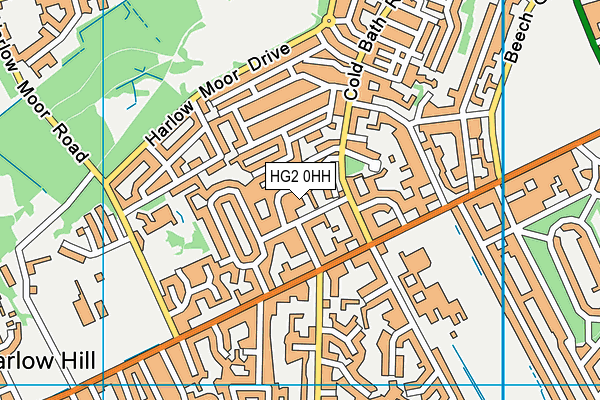 HG2 0HH map - OS VectorMap District (Ordnance Survey) HG2 0HH map - OS VectorMap District (Ordnance Survey)