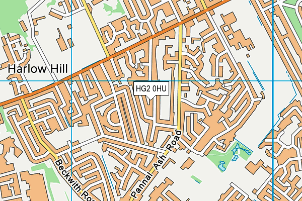 HG2 0HU map - OS VectorMap District (Ordnance Survey) HG2 0HU map - OS VectorMap District (Ordnance Survey)