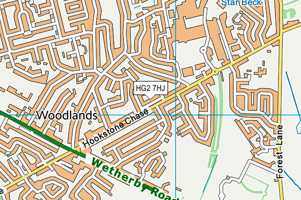 HG2 7HJ map - OS VectorMap District (Ordnance Survey) HG2 7HJ map - OS VectorMap District (Ordnance Survey)