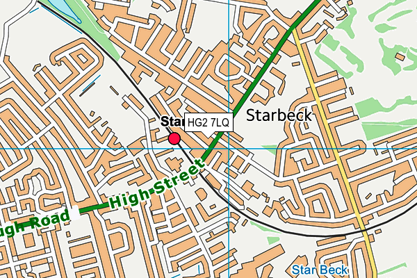 HG2 7LQ map - OS VectorMap District (Ordnance Survey) HG2 7LQ map - OS VectorMap District (Ordnance Survey)